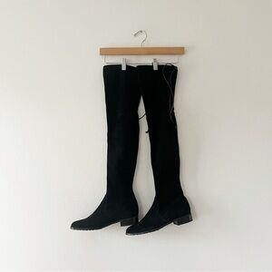 STUART WEITZMAN | Lowland Over the Knee Pull On Suede Boots | 8.5